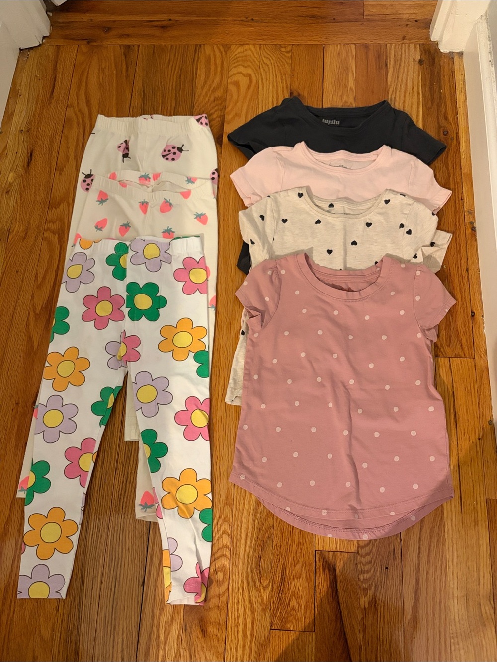 4T bundle shirts and leggings